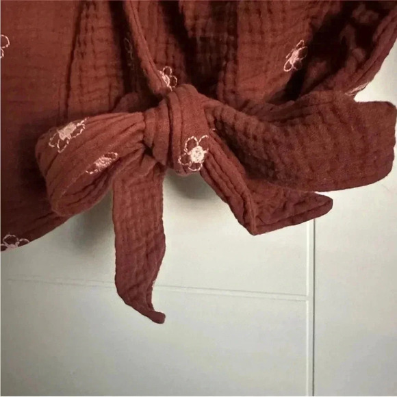 Size XXS Madewell Lightspun Maira Wrap  Top - Picture 7 of 8